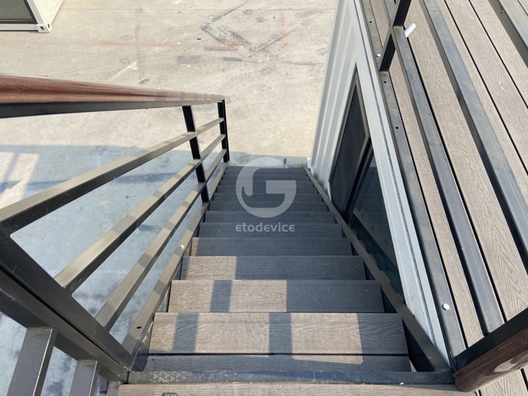 container kitchen stairs